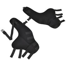 개 강아지 십자인대 탈구 관절 보호대 애완 동물 팔꿈치 패드 개 지원 중괄호 뒷다리 관절 랩 통기성 부상, 01 Black_03 M