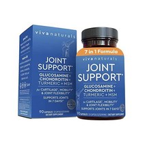 조인트 서포트 글루코사민 콘드로이친 MSM 히알루론산 보스웰리아 강황 90캡슐 Viva Naturals