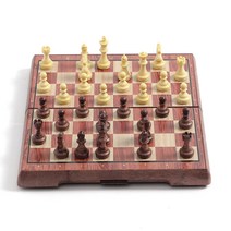 앤티크 접이식 자석 체스 24.5X21.5CM 브라운+아이보리 보드게임 체스 보드게임채스 체스게임 자석체스