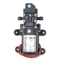 온수순환펌프 자동 유량 스위치 6LMin DC12V 70W 130PSI 다이어프램 워터 펌프 소형 안전 고압 자체 프라이밍 1개, korea, Straight, 12V add adapter