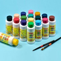 딩동댕 그림물감 200ml 1EA 물감 병타입물감 무독성물감 미술학원 그림물감, 남보라(730002)