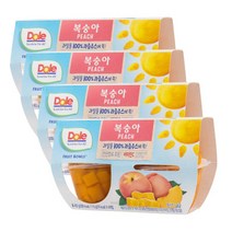 Dole 돌 113g 후룻볼 복숭아 4입팩 x4팩 세트 총16ea, Dole 돌 113g 후룻볼 복숭아 4입
