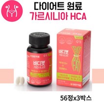 일양 바디팻 가르시니아 56정 뱃살관리 내장지방 체지방 감소 복부 피하지방감소 다이어트 관리, 56정x3박스 12주분