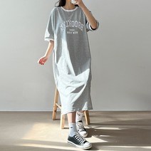 걸즈팩토리 여성용 강연린사 캐주얼 롱원피스