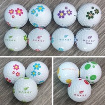 천하 로스트볼 중고골프공 모음 (30알), 고커 A- 꽃무늬 2-3피스혼합 (30알) 로스트볼, 3팩