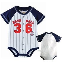 넘버 베이스볼 반팔 바디슈트(3-24개월)300064