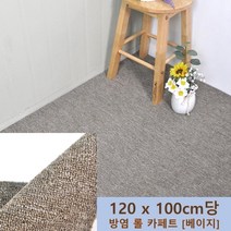 연습실 악기바닥 소음예방 방염롤카페트 베이지 120x100cm 복도용 코일 도서관 샤워장