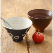 피어몰 이천도자기 수공방 꽃굽 빙수볼 14cm, 브라운