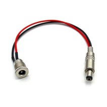 5.5*2.5mm 방수 DC099 5521 DC 전원 잭 소켓 암 패널 마운트 커넥터 금속 너트 스냅, 02 male-female_01 5.5-2.5mm