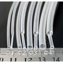 1미터 2:1 투명 2mm 3mm 4mm 5mm 6mm 8mm 10mm 열 수축 튜브 슬리브 랩 와이어, [07] 10MM