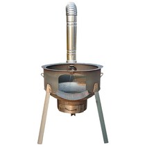 장작 난로 화로 농막 화덕 나무 소각기 업소용 대형, A 35cm