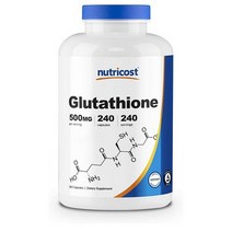 Nutricost 뉴트리코스트 글루타치온 L Glutathione 500mg 240캡슐, 1개, 1세트