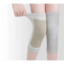 팔꿈치 무릎 보호대 전기석 자체 발열 지원 무릎 보호대 패드 관절염 통증 부상 회복 1 쌍, 02 Gray 28cm_04 XL