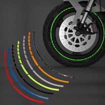 오토바이 휠스티커 18인치, 실버