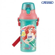 스케이터 인어공주21 원터치 물통 480ml 텀블러 보틀 물병 입학 신학기 새학기 소풍준비물 어린이집 유치원 초등학생, 상세페이지 참조
