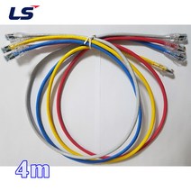 LS전선 UTP CAT6 랜케이블 4M 다이렉트 크로스 (제작상품), 레드(다이렉트), 1개