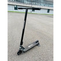 Playshion 두발 킥보드 스턴트 스쿠터 성인용 묘기 퀵보드 전문가용 입문자용 갈매기형, 블루 크로스