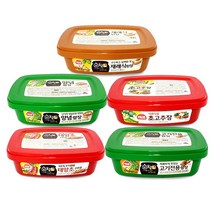 해표 순창궁 고추장+된장+쌈장+초고추장+고기쌈장세트 캠핑용 여행용, 1세트