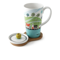 ZEN 점보 머그컵 + 뚜껑 세트, 봄., 2세트