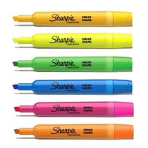 샤피 엑센트 탱크 형광펜, 8개입, 형광블루