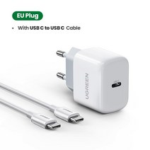 Ugreen-아이폰용 USB C 고속충전기 PD 20W 아이폰 14 프로 맥스용 화웨이용 c타입 4.0, 05 EU 20W Mini add C-C