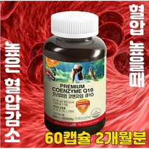 50대 60대 아빠 아버지 혈압 건강기능식품 코엔자임 수축기 이완기 혈압감소 도움 혈압높을때 항산화 머리 뇌 혈액순환 개선제 영양제 60캡슐(2개월분), 1개(2개월분), 60캡슐
