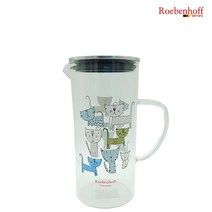 레벤호프 내열유리 물병 1.2L/냉장고물병/물통, 고양이