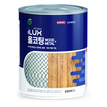 아이럭스 삼화페인트 올코팅 철재 목재 콘크리트 녹방지페인트 1L, 그레이 0014A
