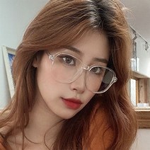 PKFARM 동그란 얼굴 가벼운 큰 뿔테 안경테