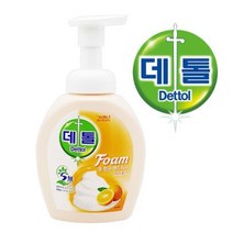 데톨088 풍부한거품 폼 핸드워시 오렌지 250ml 데톨 핸드워시 물비누 비누세정제 폼비누, 데톨088 핸드워시 오렌지 250ml