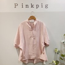 핑크피그 소프트 뒷단추 블라우스(PPA21BL1046)