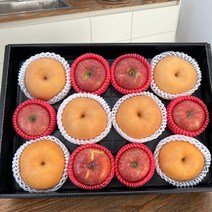 23년 설 명절 과일선물세트 배 사과 혼합 과일세트, 사과 6 + 배 6 (보자기 포함)