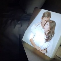 캔버스 LED 조명액자 주문제작 부부 및 커플을 위한 glow canvas, 정사각형 20cm x 20cm