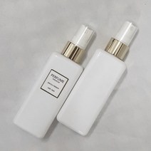 캔들바다 플라스틱 화이트 미니 스프레이 공병 - 사각 금속 ( 100ml ), 1개