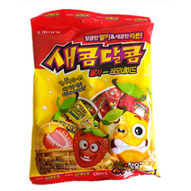 크라운 새콤달콤 딸기레모네이드 츄잉캔디, 200g, 5개