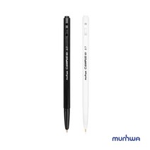 문화 캠퍼스101 볼펜 0.7mm 블랙 화이트 12개입