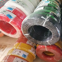 UL1015 AWG14 AWG12 AWG10 1M단위 절단 7칼라 600V 105도 리드선, AWG14 (약 2.08SQ), 백색(WH) 1M
