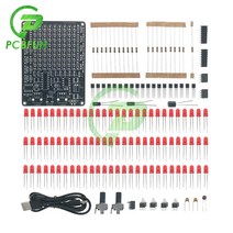 CHA-81 LED 추적 빛 DIY DC5-9V 전자 생산 부품 USB 배터리 전원 공급 장치 9x9 도트 매트릭스 보드 모듈, 01 DIY Kits x set