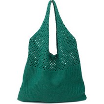 코피 여성 캐주얼 나들이 외출 여행 뜨개 심플한 가벼운 니트백 펀칭 숄더백 K21007