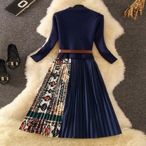 투피스느낌 폴라니트체크스커트 니트아이예뻐 휴양지 원피스 원피스 여성원피스 롱원피스 니트 치마