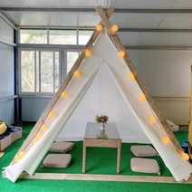 오두막집 농막 오두막 미니하우스 정자 맞춤형 야외 별이 빛나는 하늘 캠핑 창고 내화 방수 식사 바베큐 침대와 아침 실 그물 빨간 지붕 냄비 삼각형 텐트, 바닥 기본 흰색이없는 2*2m 삼각형