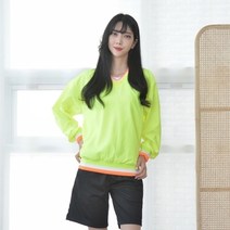 기타 형광 바람막이 브이넥 티셔츠 4color, 3XL