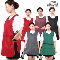 레뷰가운 방수앞치마 미용실 코롱 네일 애견 간호 요양 WLB01 앞치마, WLB01_회색XL