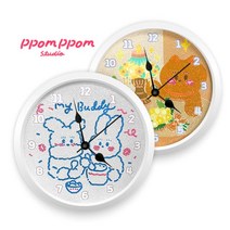 [정스토어 ] 보석십자수 3D 뽐뽐스튜디오 시계 5종 (23.5cm) #999EA, 정스토어 2.메론소다의체리사랑