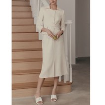 케이엘 KL 여름 르블랑 카라 페플럼 스커트세트 jk24Oe40OO