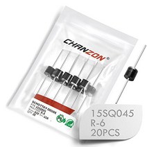 (Pack of 20 Pieces) Chanzon 15SQ045 Schottky Barrier Rectifier Bypass Blocking Diodes 15A 45V R-6 Ax, 1