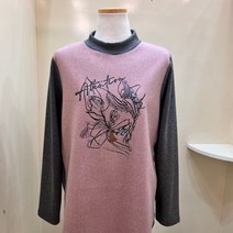 타마라 꽃프린트 배색 반넥 티셔츠 TALA22N15