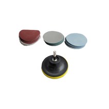 케이엠 나무 샌딩 곰팡이 녹 제거 3인치 원형빼빠 원형사포 샌딩사포, 옵션1 패드 로드, 1개