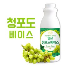 쉘몬 과일농축액 청포도베이스 1kg, 3개