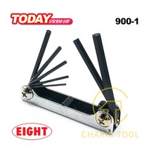 에이트 접이식 육각 렌치 세트 009-1 (1.5 2 2.5 3 4 5 6mm) L렌치 휴대용 수납형 각도조절 렌찌 일제 수공구 EIGHT-EX 카리스툴, 1개